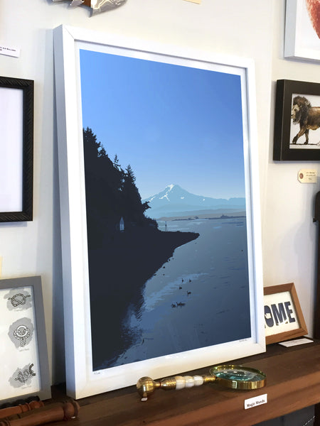 Mount Rainier Art Print; Island View