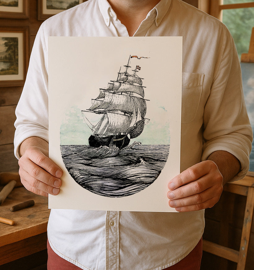 Behind the Print – The Story of the Tall Ship
