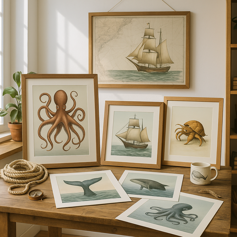 Nautical & Sea Creatures Art Prints