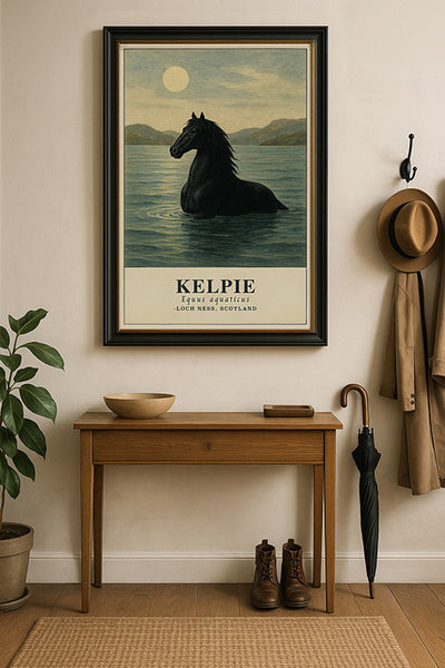 Kelpie — Equus aquaticus, Loch Ness, Scotland