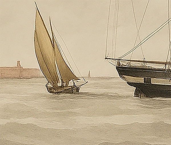 Brig Lynx, 1828 – Vintage Nautical Ship Art Print
