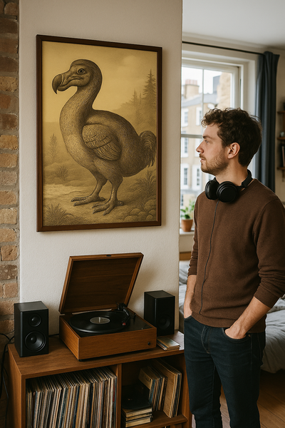 Dodo – Hand-Drawn Vintage Natural History Art Print
