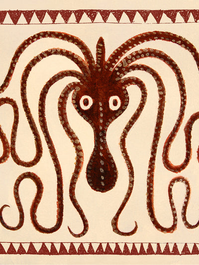 Minoan Octopus – Vintage Greek Squid Art Print