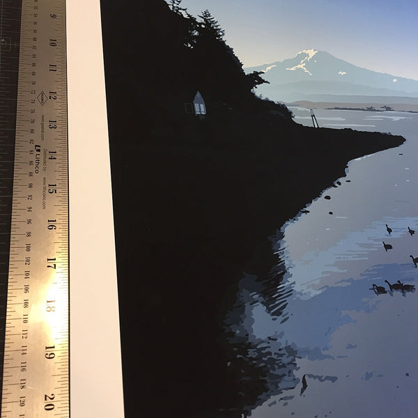 Mount Rainier Island View Print – Signed Pacific Northwest Artwork