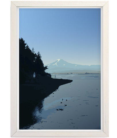 Mount Rainier Art Print; Island View